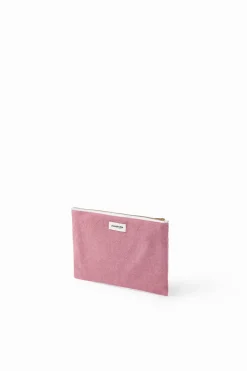 Shop Rivedroite Paris BarbetteMediumlapochette Cotonrecycléboisderose