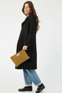 Online Rivedroite Paris Barbettemediumlapochette CotonupcycléGoldenGreen