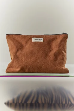 New Rivedroite Paris BarbetteMediumlapochette Cotonrecyclécamel