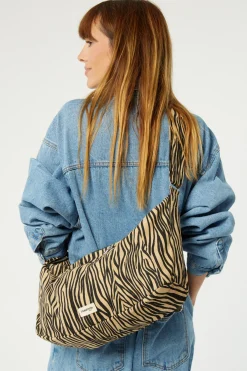 Shop Rivedroite Paris CharlotlesacCrossbody CotonrecycléZèbre