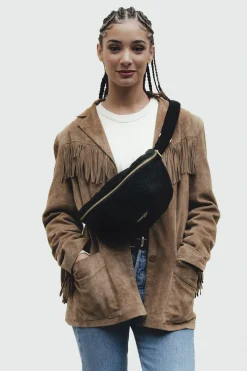 Clearance Rivedroite Paris CustineVelvetNoël24 VeloursUpcycléNoir