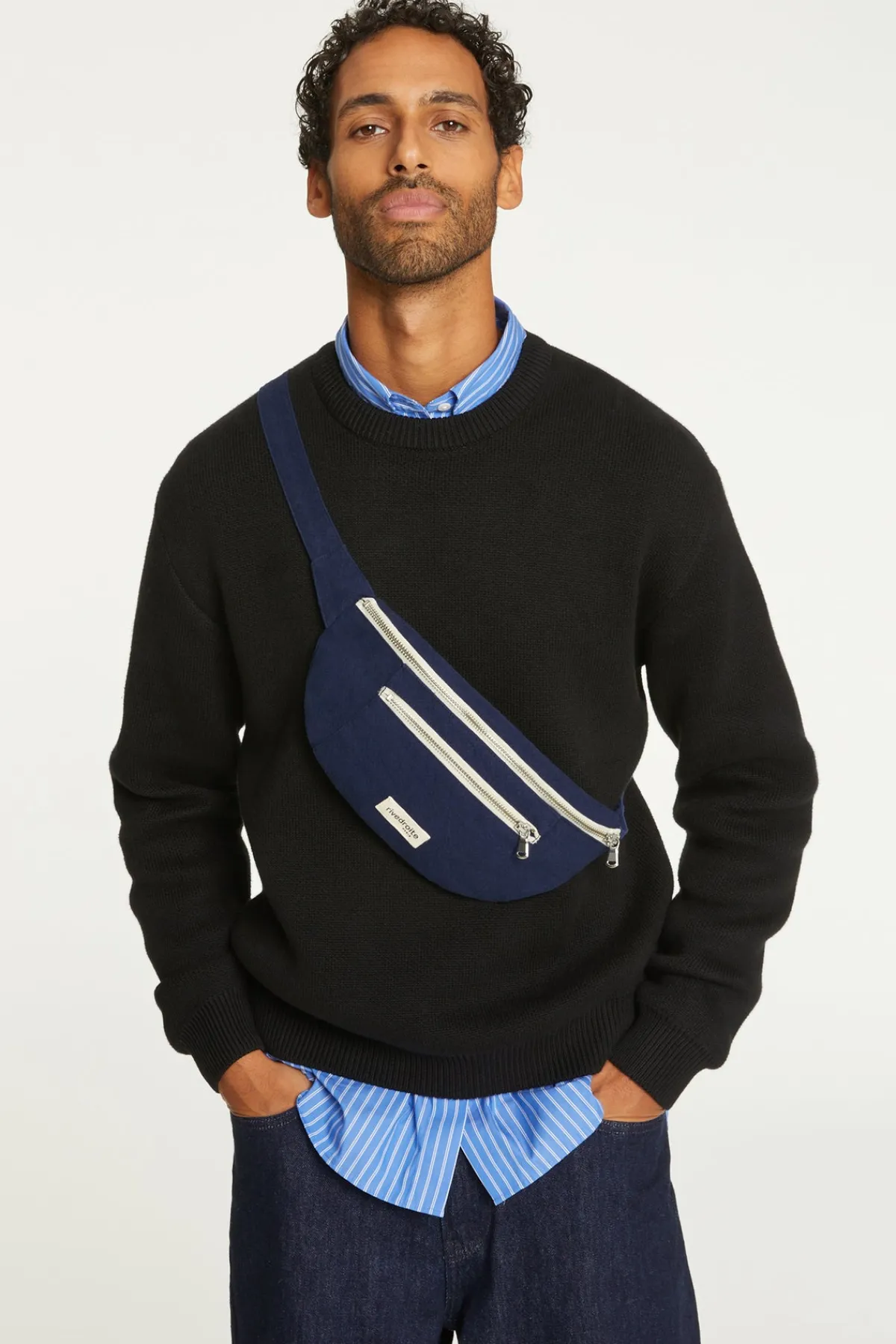 Best Sale Rivedroite Paris Orsellesacbanane CotonrecycléBleuNuit