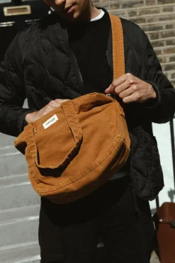 Shop Rivedroite Paris Sauvallecitybag CotonupcycléBrownLeaf