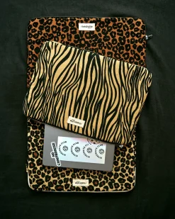 Cheap Rivedroite Paris Viviennelahoussed'ordinateur13" CotonrecycléLéopardBeige