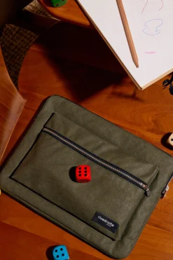 Clearance Rivedroite Paris Viviennelahoussed'ordinateur13'' CotonrecycléKaki